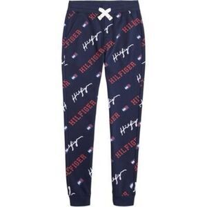 Tommy Hilfiger Little Boys Hilfiger Print Joggers - Navy Blazer Size 7